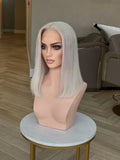 Elisa HD LACE FRONTAL HUMAN HAIR WIG |ASH BLONDE WITH DARK BLONDE