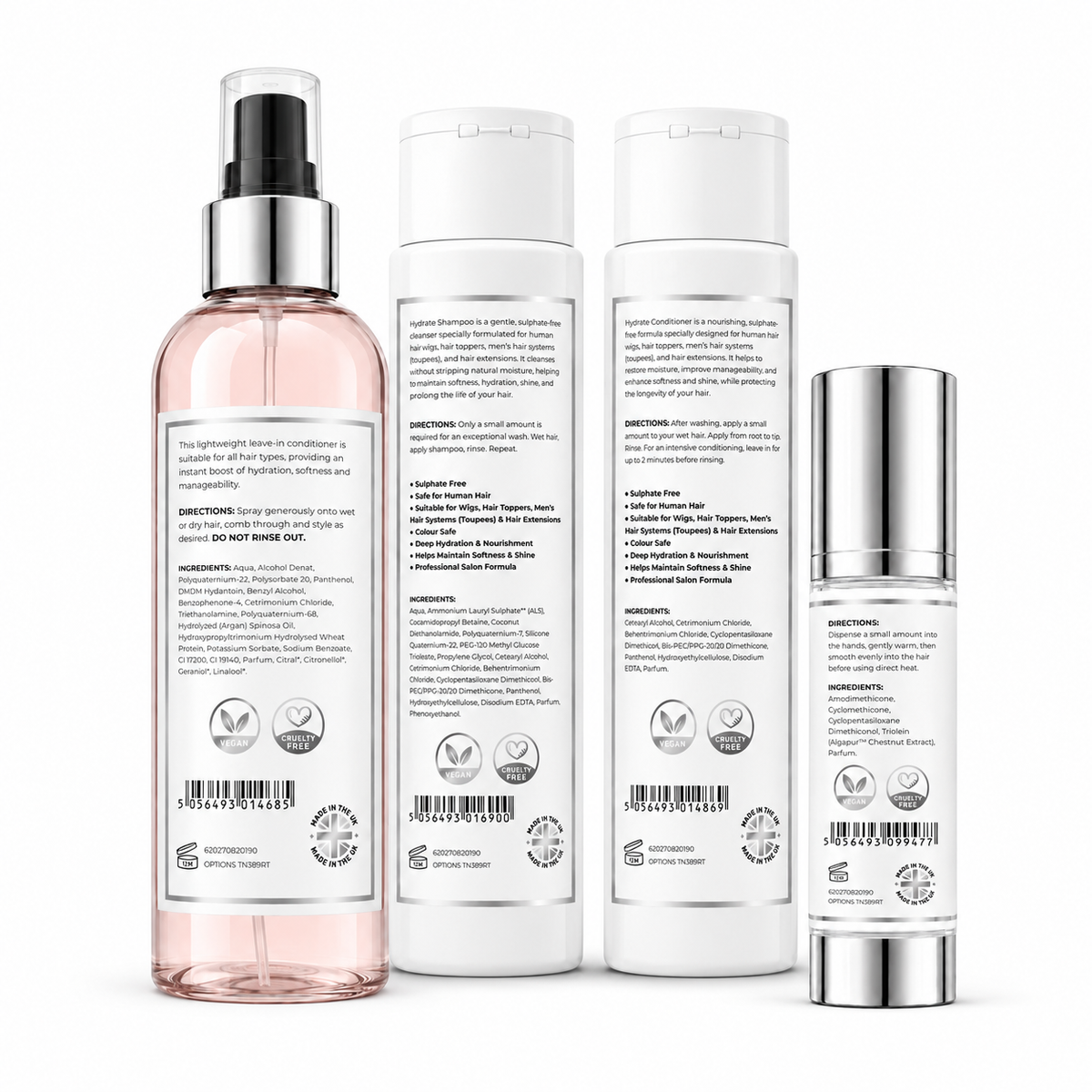 Aftercare Package – cleanse, nourish & protect your wigs, toppers & hair extensions