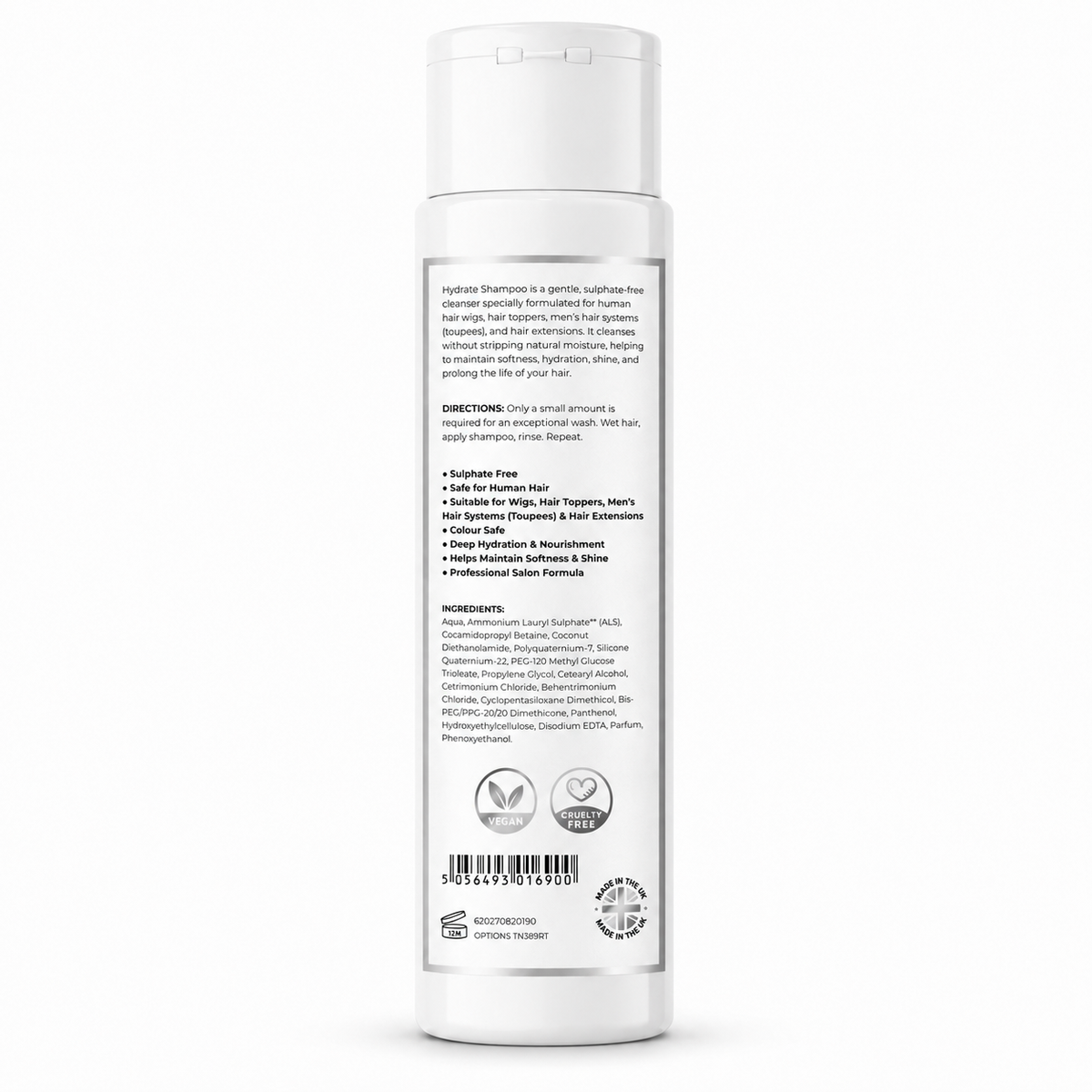 Hair extensions & wigs shampoo