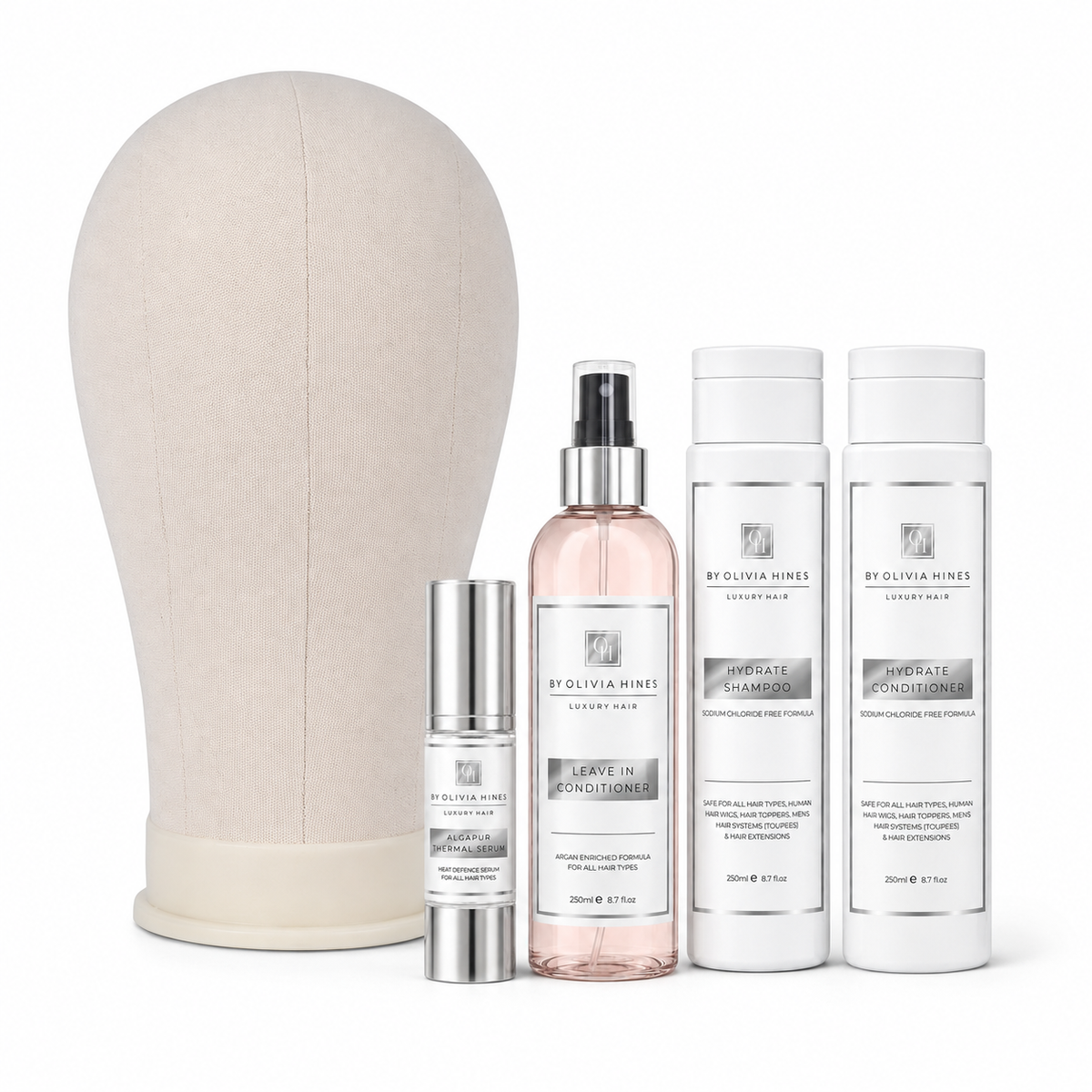 Wig & Topper starter kit aftercare package - with mannequin head