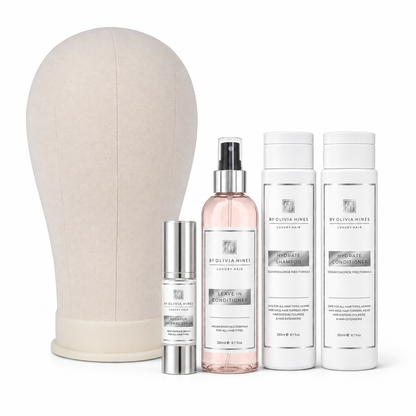 Wig & Topper starter kit aftercare package - with mannequin head