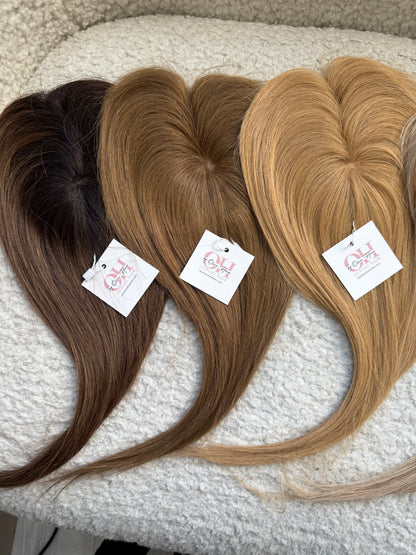 Light Volume Human Hair Topper for Thinning Hair
