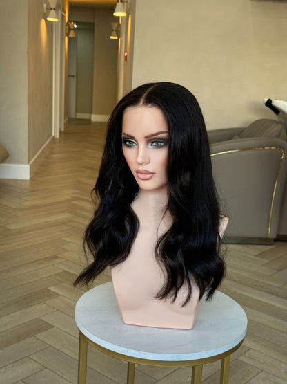 Ava HD lace frontal human hair wig | natural black