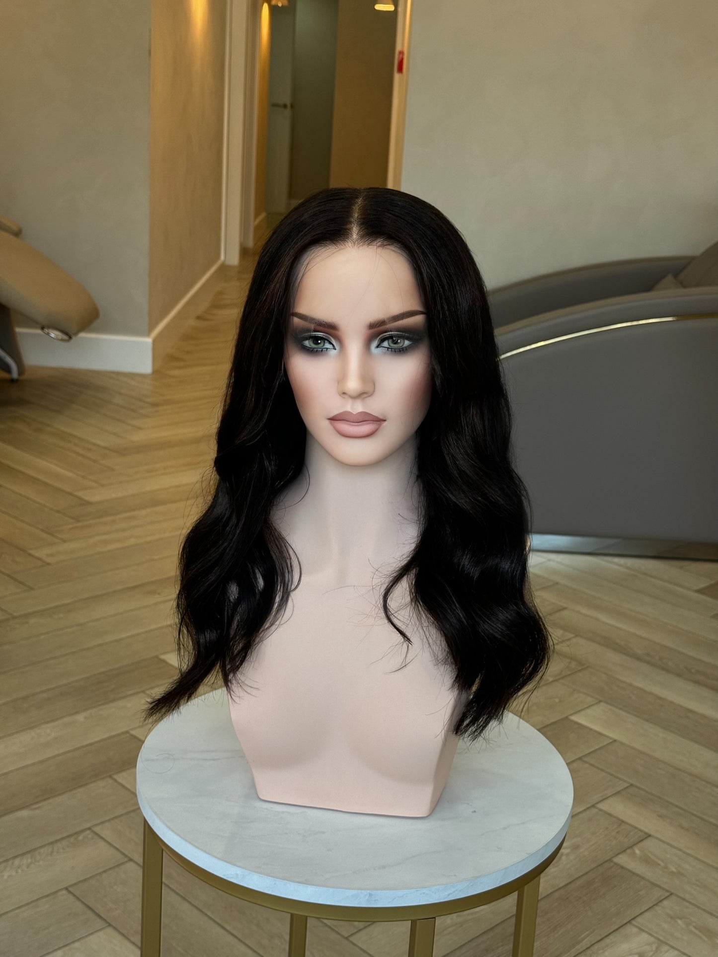 Ava HD lace frontal human hair wig | natural black