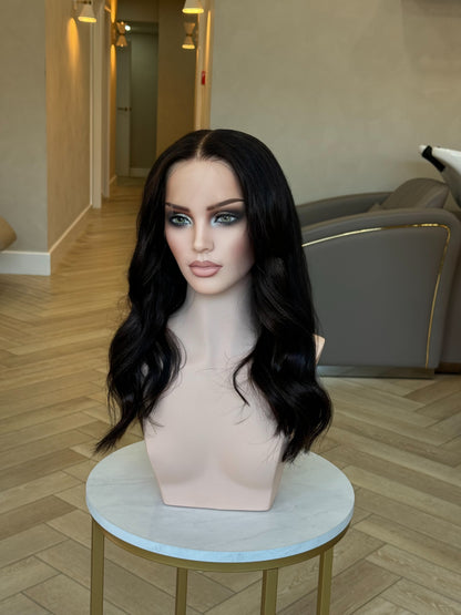 Ava HD lace frontal human hair wig | natural black
