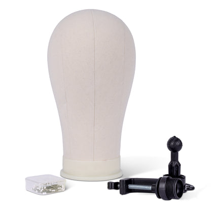 Wig & Topper Starter Kit Aftercare package including mannequin head, wig stand, and pins for styling