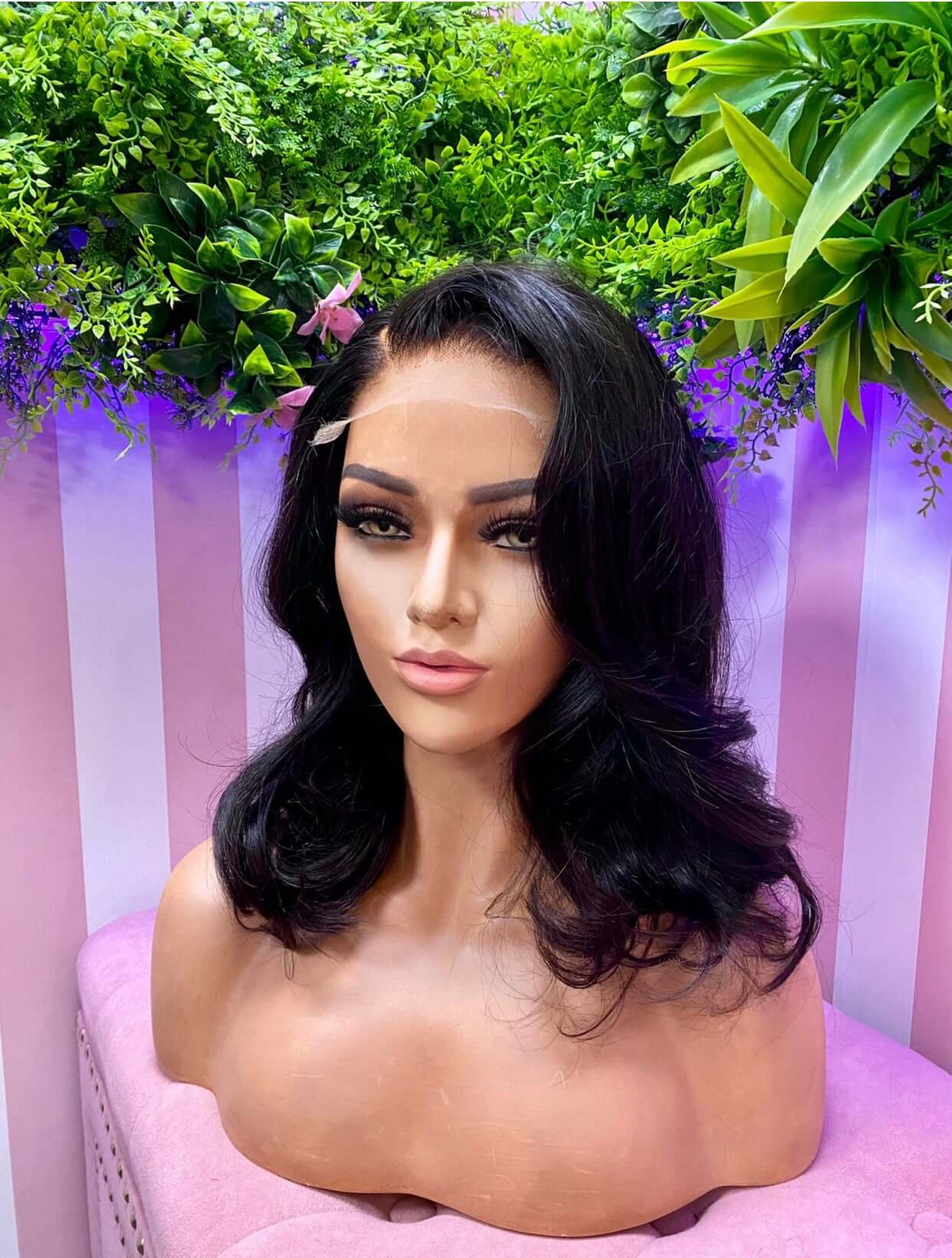 Ava HD lace frontal human hair wig | natural black