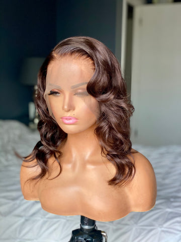 brown human hair lace wig frontal hd lace wigs by olivia hines 