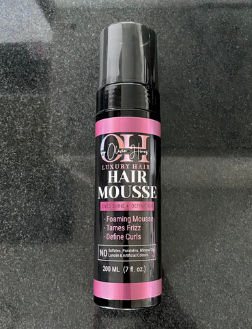 Hair Mousse is perfect for defining bouncy curls and moulding the hairline on human hair full lace wigs, lace frontal wigs and closure wigs. can also be used on glueless wigs
